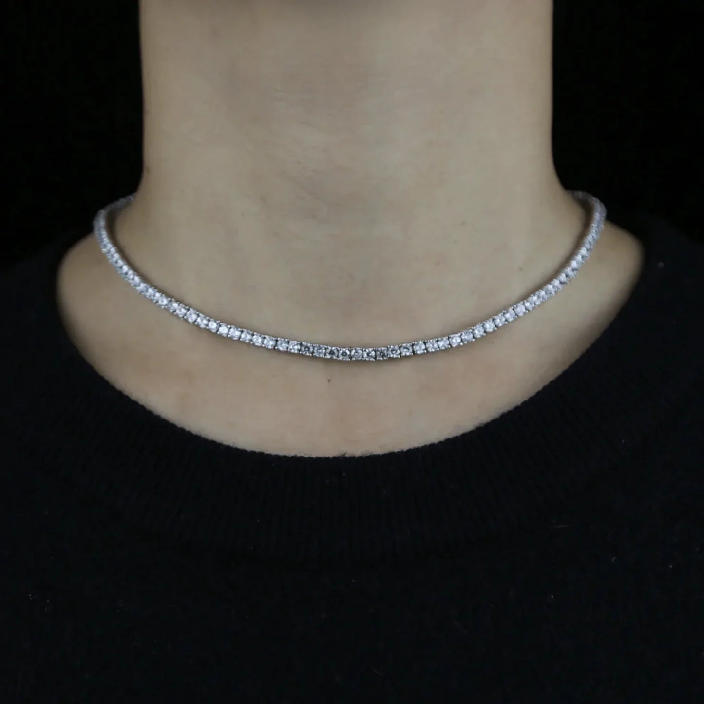 Collar de cadena de tenis