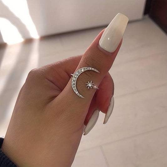 Anillo Bohemio Luna creciente