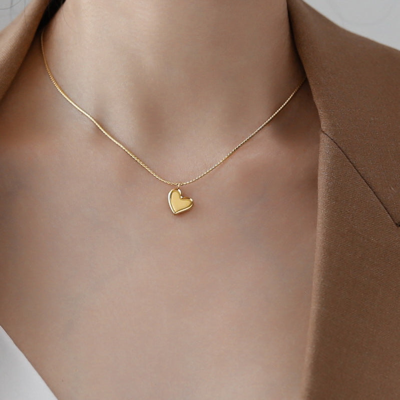 Collar de corazón dorado Dorothea