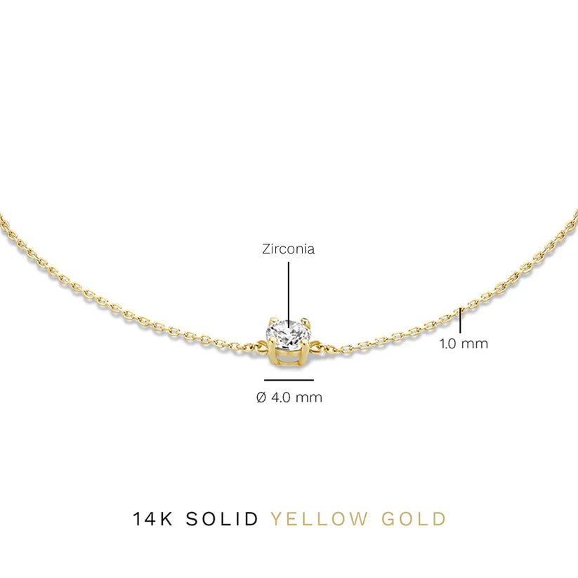 Pulsera de Piedra de Moisanita Cléa | Oro